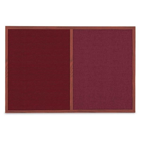 Slim Style Indoor Enclosed Corkboard, 36, UNITED VISUAL PRODUCTS, Mfr# UV504SCH-GOLD-BLSPRU